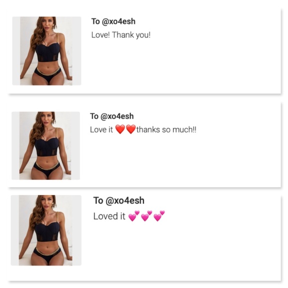 Chain and Mesh Detailed Black Push Up Swimsuit - Picture 8 of 9